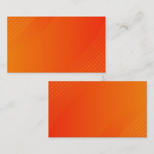 BLANCO CREËER JE EIGEN ORANJE VISITEKAARTJE (Voorkant / Achterkant)