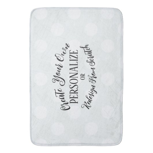  blanco - Creëer uw eigen Badmat (Voorkant Verticaal)