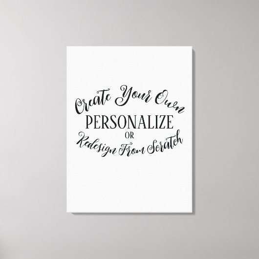  blanco - Creëer uw eigen Canvas Afdruk (Voorkant)