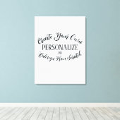  blanco - Creëer uw eigen Canvas Afdruk (Insitu (Houten vloer))