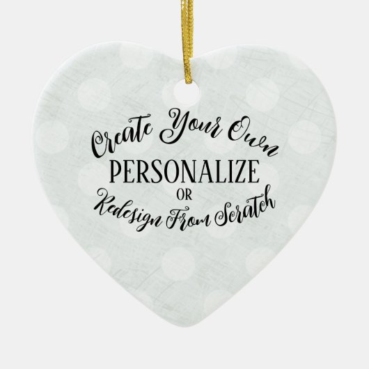  blanco - Creëer uw eigen Keramisch Ornament (Voorkant)