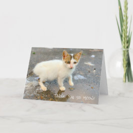 BLANCO DANK JE WEL NU! BEDANKKAART