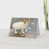 BLANCO DANK JE WEL NU! BEDANKKAART (Voorkant)