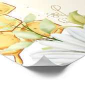 Blanco DIY Creëer maak je eigen Bumblebee Daisy Ar Poster (Hoek)