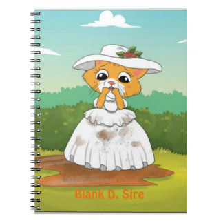 Blanco drachtige spiraalvormige Notitieboek