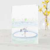 Blanco eenvoudige Kaart voor tekening (Gele Bloem)