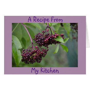 Blanco Elderberry Recipe Note Kaart
