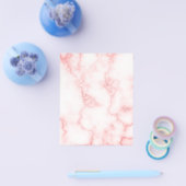 Blanco Elegant Faux Roze Marmer Flyer (Enkel)