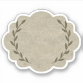 Blanco elegante, krasse ijklabels, Sticker (Voorkant)