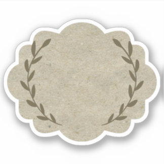 Blanco elegante, krasse ijklabels, Sticker