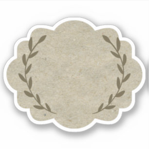 Blanco elegante krasse ijskaarlabels sticker