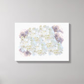 Blanco en roze hydrangeas Canvas Afdrukken (Voorkant)