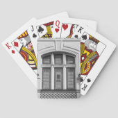 Blanco en witte Prague-vensterkaarten Pokerkaarten (Achterkant)