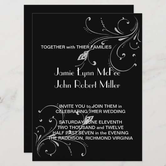 Blanco en witte vlinder met schuifwisting kaart (Voorkant / Achterkant)