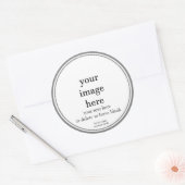 Blanco etiket met witte Sjabloon (Envelop)