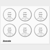 Blanco etiket met witte Sjabloon (Vel)