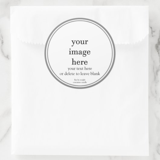 Blanco etiket met witte Sjabloon (Tas)