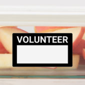 Blanco etiketten met de naam van de vrijwilliger labels (Aangebracht)