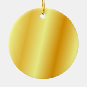 Blanco Faux Gold Metallic look Sjabloon Cirkel Keramisch Ornament