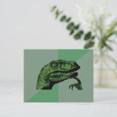 Blanco filosoraptor Post Card Briefkaart (Staand voorkant)