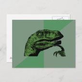 Blanco filosoraptor Post Card Briefkaart (Voorkant / Achterkant)