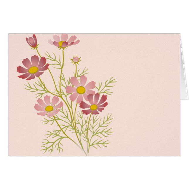 Blanco Floral Alle Occasiekaarten (Voorkant Horizontaal)