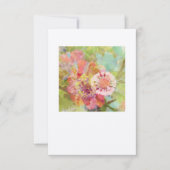 Blanco Floral Altered Photo Art Notecard Bedankkaart (Voorkant)