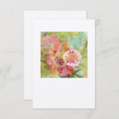 Blanco Floral Altered Photo Art Notecard Bedankkaart (Voorkant / Achterkant)