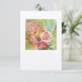 Blanco Floral Altered Photo Art Notecard Bedankkaart (Staand voorkant)