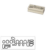 Blanco fluit vingeren rubberstempel (Gestempeld)