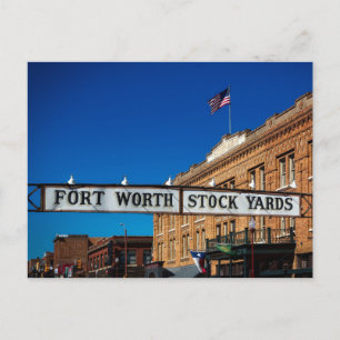 Blanco Fort Worth Stockyards Texas Historic Cowtow Briefkaart