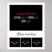 Blanco fotocollage Lijst 4 Foto's Poster (Voorkant)