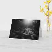 Blanco fotografische kaart - Licht door bomen (Gele Bloem)