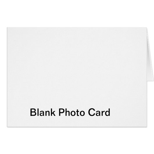 Blanco fotokaart (Voorkant Horizontaal)