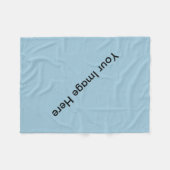 Blanco foto's maken uw eigen mandje fleece deken (Voorkant (Horizontaal))