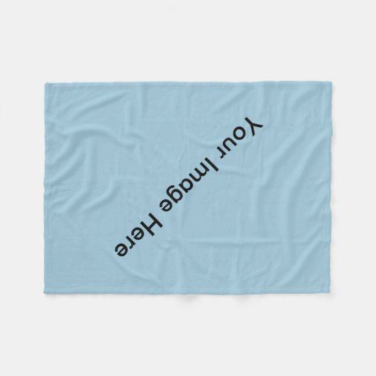 Blanco foto's maken uw eigen mandje fleece deken (Voorkant (Horizontaal))