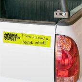 blanco geest bumpersticker (Op Truck)