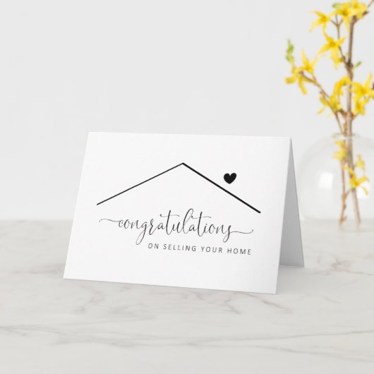 Blanco gefeliciteerd met het verkopen van je Kaart (Gele Bloem)