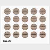 Blanco gekruide zoutlabels ronde sticker (Vel)