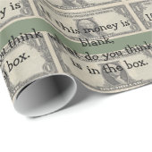 Blanco geld cadeaupapier (Rol Hoek)