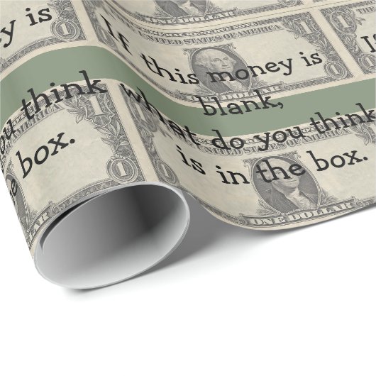 Blanco geld cadeaupapier (Rol Hoek)