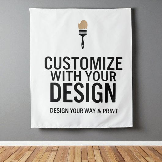 Blanco Gepersonaliseerd 34x40" Bedrijf Gepersonali Wandkleed