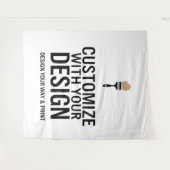 Blanco Gepersonaliseerd 88x104" Bedrijf Gepersonal Wandkleed (Voorkant (horizontaal))