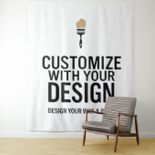 Blanco Gepersonaliseerd 88x104" Bedrijf Gepersonal Wandkleed (In situ)