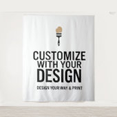 Blanco Gepersonaliseerd 88x104" Bedrijf Gepersonal Wandkleed (Voorkant)