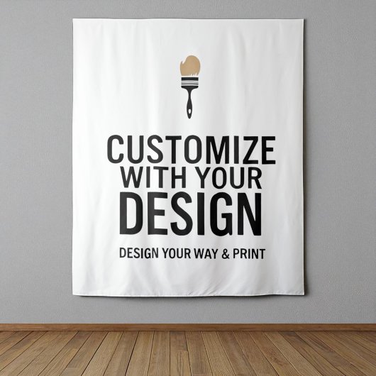 Blanco Gepersonaliseerd 88x104" Bedrijf Gepersonal Wandkleed