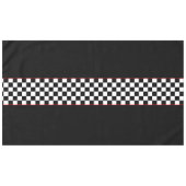 Blanco gescande racestreep tafelkleed (Voorkant (Horizontaal))