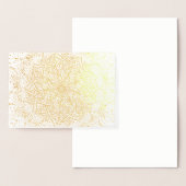 Blanco Gold Foil kerstfeestdag Kaart voor groet (Display)