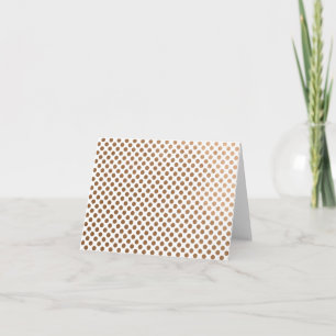 Blanco Gold Foil Polka dot Note Card Kaart