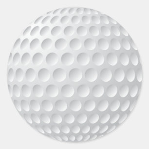 Blanco Golf-stickers of pas deze aan Ronde Sticker